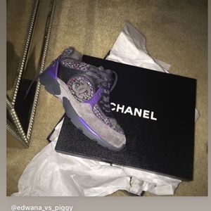 Chanel Tweed Sneakers